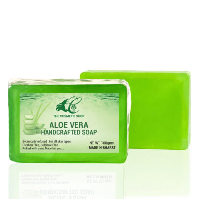 Aloe Vera Handcrafted Soap 100gm for skin repair and anti-aging