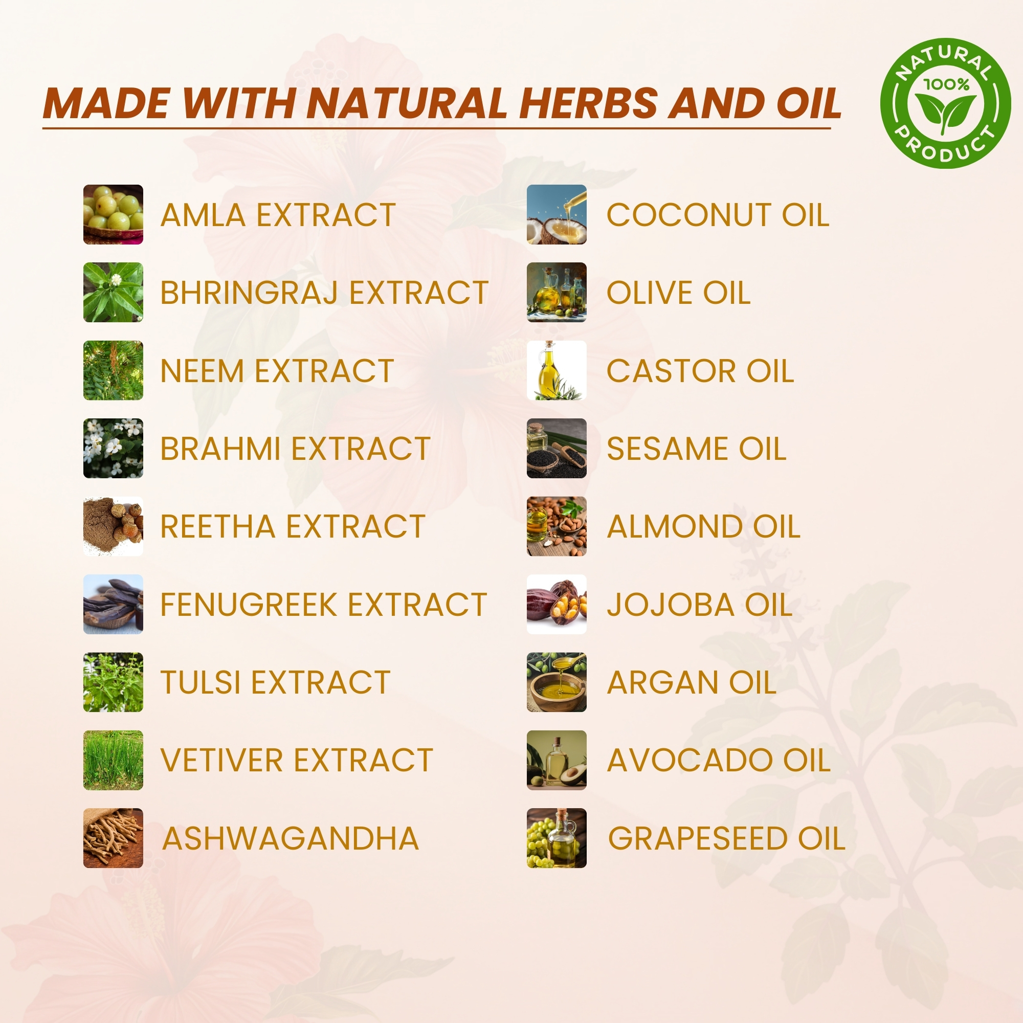 Benefits of The Trinity Hair Oil including DHT blocker and growth promotion
