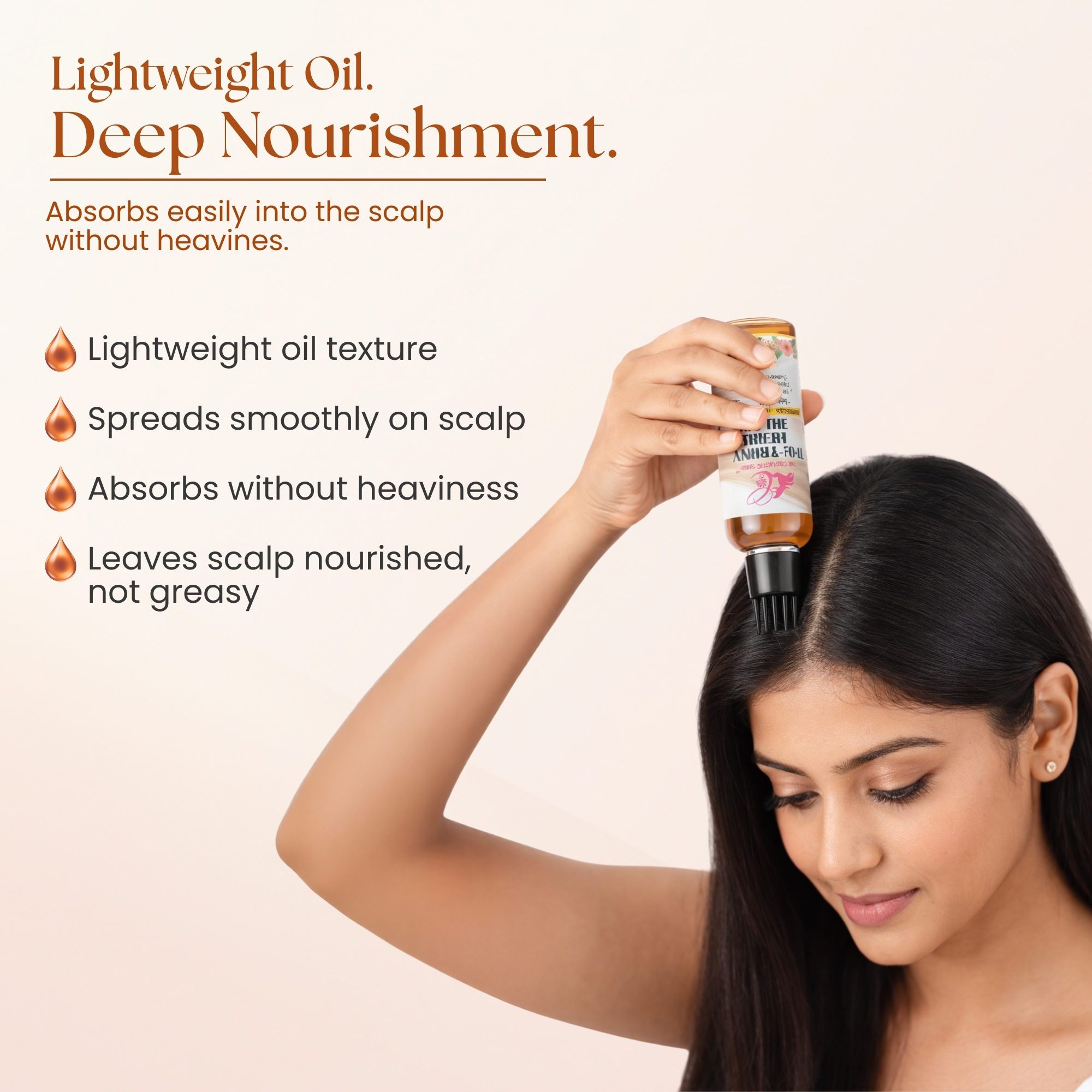 Traditionally prepared hair oil with 100% botanically infused ingredients