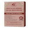 Chocolate Herbal Facial Wax Powder 100gm box for painless hair removal