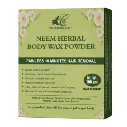 Neem Herbal Body Wax Powder 100gm box for painless body hair removal