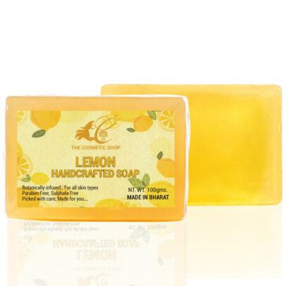 Lemon Handcrafted Soap 100gm for skin brightening and oil control