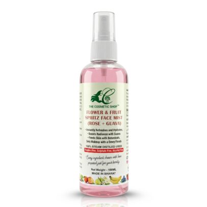 Flower & Fruit Spritz Face Mist 100ml bottle with Rose and Guava extracts